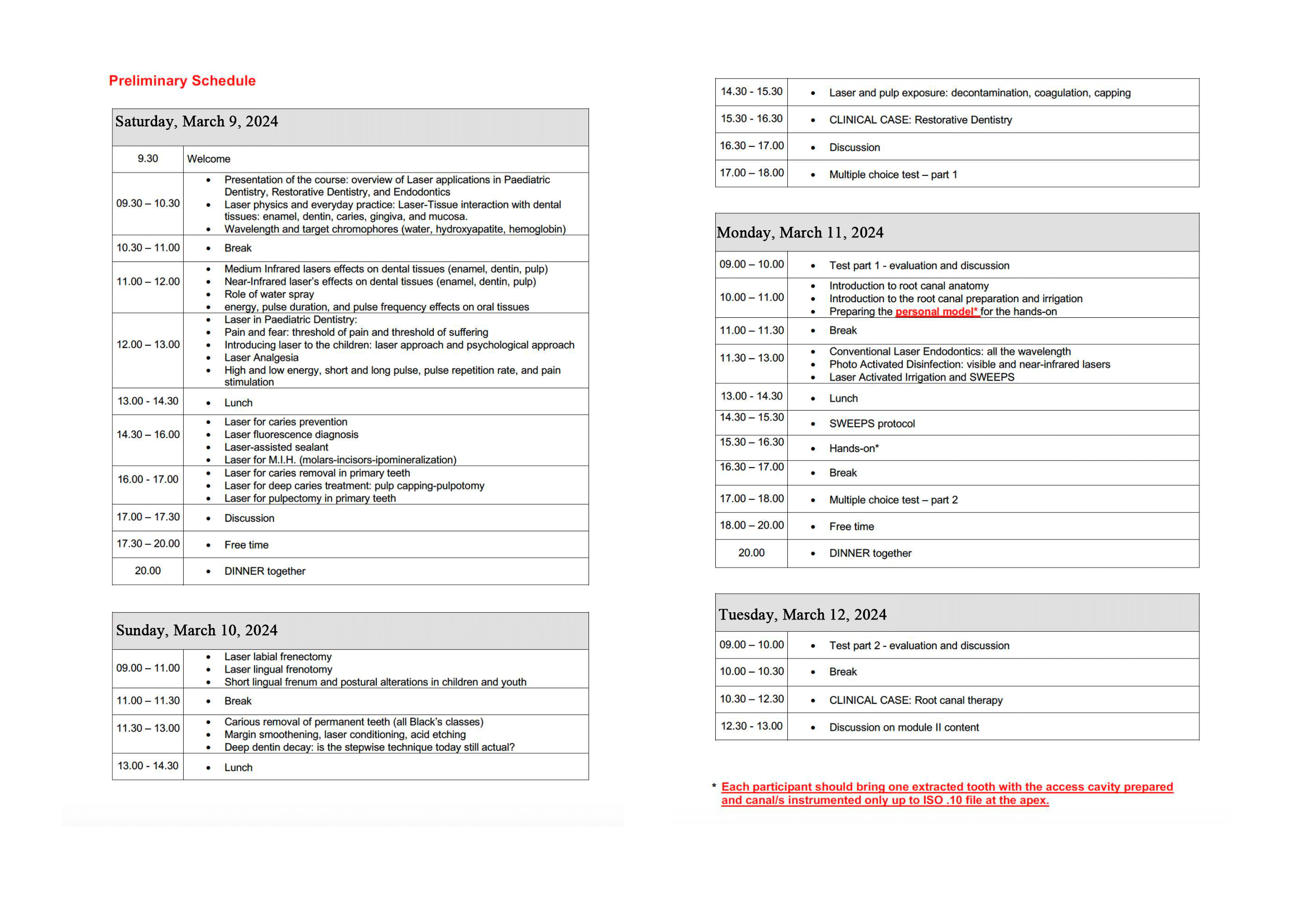 LAHA MASTERS Module 2 March 2024