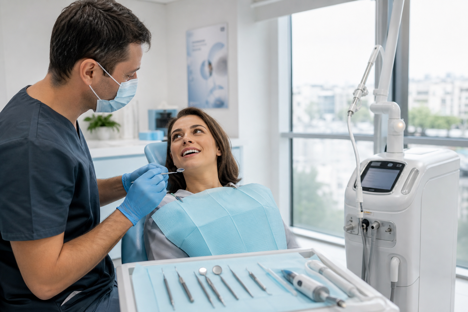 Fotona Dental Lasers patient in the chair