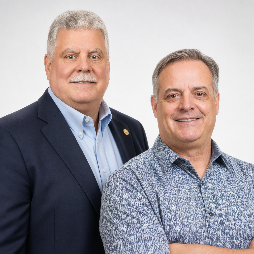 Dr Scott Benjamin and Dr Doug Hanson
